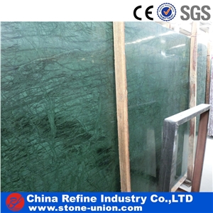 Inidan Verde Green Marble Tiles Pattern , Competitive Green Marble Polished Finished