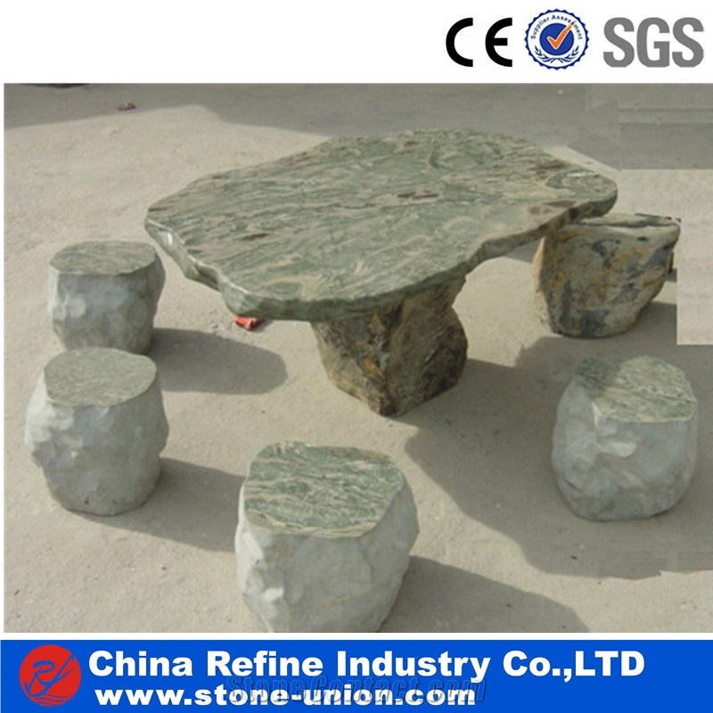 Marble Bench & Table, Landscaping Sculpture ,Outdoor Benches,Garden Tables Exterior Street Urban Furniture Patio Sets Grey Chinese Outdoor Chairs