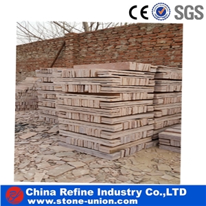 Pink Sandstone Tiles, Natural Stone, Sandstone Wall Covering