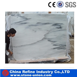 Polished Chinese East Marble Flooring Tiles & Slabs, Grey Pattern Chinese White Marble Wall Covering Tiles