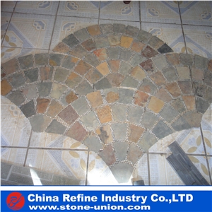 Rusty Flooring Tile ,Slate Floor Tile,Slate Landscape Stone,Rusty Slate Wall Tiles,Slate Pavers,Multicolor Slate Floor,Walkway Pavers,Natural Slate