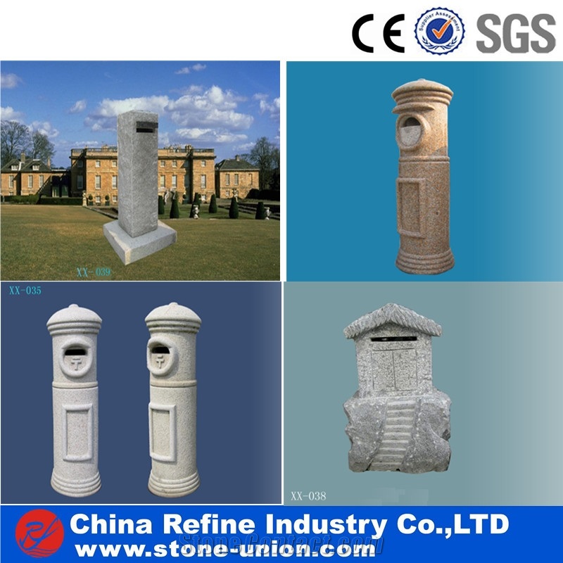 Street Granite Postboxes , Sculpture Mailboxes Exporter