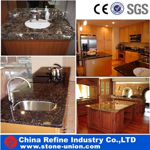 Various Color Granite Bath Counter Top Good Quality,Granite Counter Tops Bathroom and Kitchen , Wash Top , Vanity Top , Polished Granite Bathroom Top