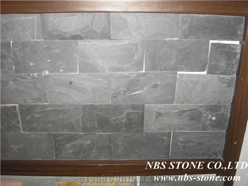 Nbs-Cws-1-Cultured Stone,Black Slate Cultured Stone for Wall Cladding
