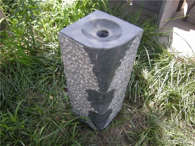 Dark Grey Granite Fountain Stone, Garden Fountain,Small Fountain,Water