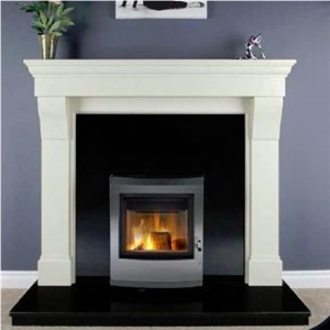 White Granite Fireplace Mantel
