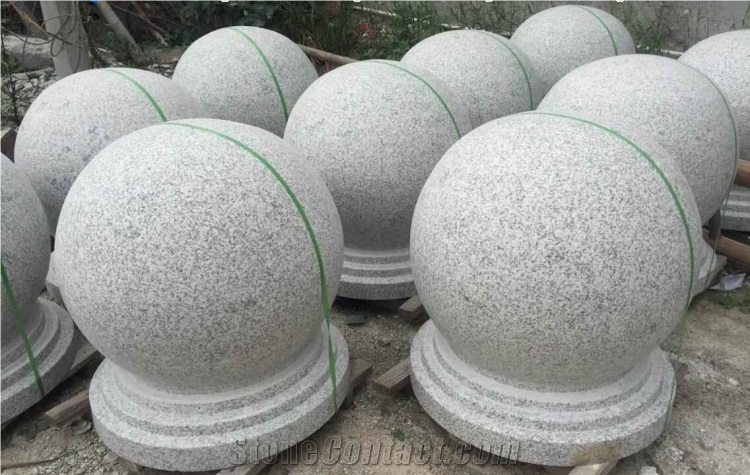 Hot Sale Chinese G603 Granite Polished Car Parking Stop Ball Stone from  China 