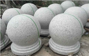 Hot Sale Chinese G603 Granite Polished Car Parking Stop Ball Stone