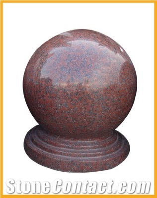 Hot Sale Chinese G603 Granite Polished Car Parking Stop Ball Stone from  China 