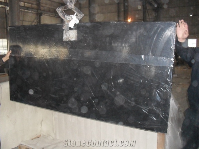 China Neo Assoluto Granite Polished Hebei Black Granite Kitchen Countertop