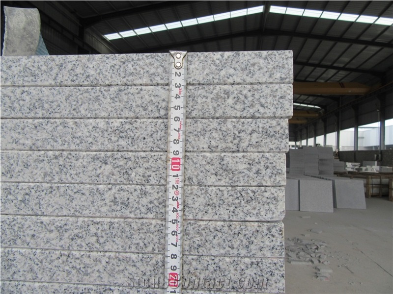 China Popular Cheap Light Grey Granite G603 Polished Stair Steps, Treads and Risers, Steps with Polished Beveled Edges, Staircase Threshold, Natural Building Stone Decoration, Quarry Owner