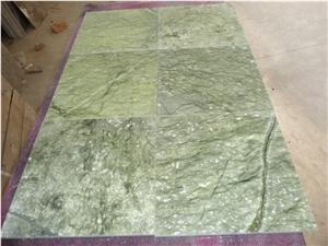 Dandong Green Marble Polished Slabs and Tiles, China Ming Verde Marble for Floor, Cheap China Green Marble Tiles