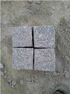 G341 Grey Granite Cobble Stone, Cube Stone All Sides Natural Split, China Cheap Grey Granite Countyard Road, Driveway, Patio Pavers Stone
