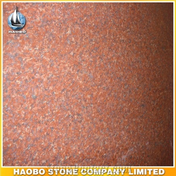 India Red Granite Polished Tiles and Slabs for Sale