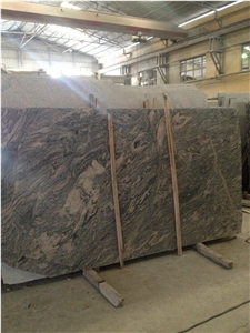China Juparana Grey Granite Slab Polished Cut to Size