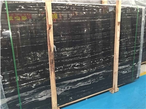 China Nero Portoro,Silver White Dragon Marble Tiles & Slabs,Silver Portoro Slab Polisehd