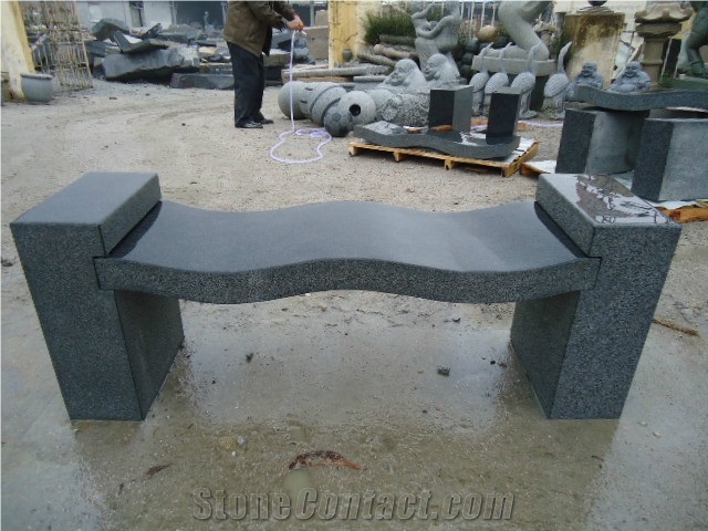 China Black Granite Bench and Table,Landscaping Stones,Garden Bench,Exterior Furniture,Outdoor Benches,Park Benches