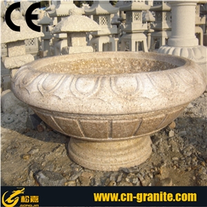China Yellow Granite Flower Pot,Flower Pot Stone,Exterior Flower Pots,Decorative Garden Stone Flower Pot,Garden Flower Pot,Flower Pot Molds,Concrete Flower Pot Molds
