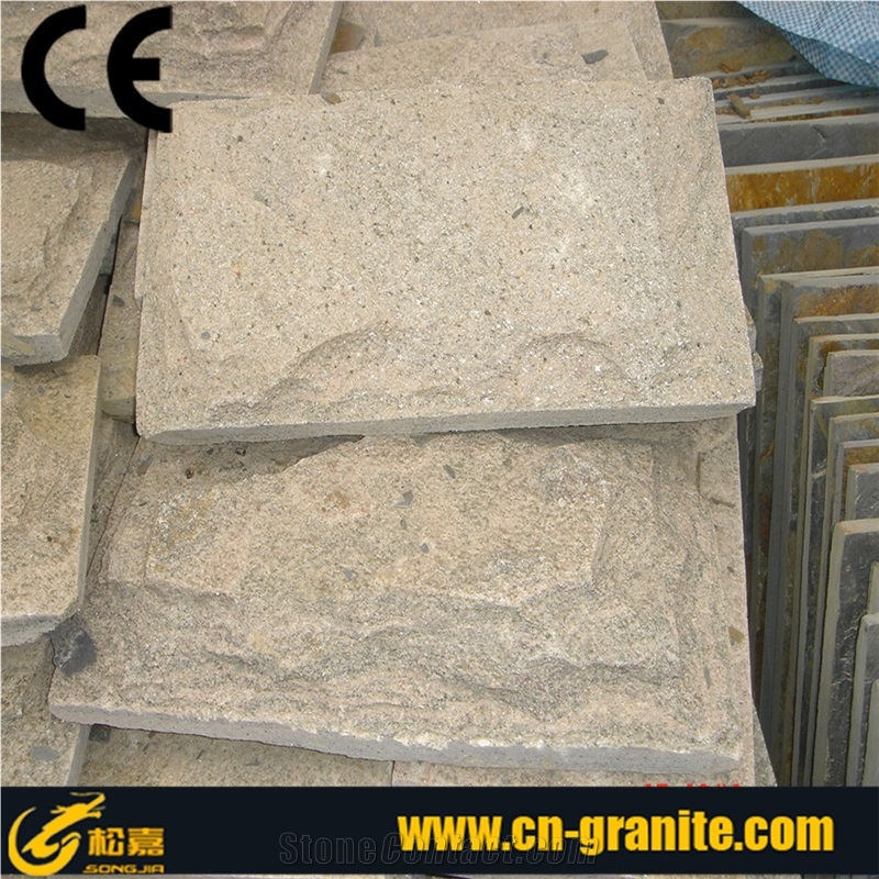 China Yellow Slate Stone,Yellow Slate Wall Covering Stone,Natural Stone Tile,Mushroom Finished Wall Cover,Yellow Slate Floor Covering