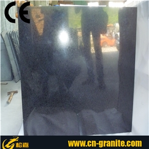 G684 Black Basalt Slabs & Tiles, Basalt Floor Covering Tiles, China Black Basalt