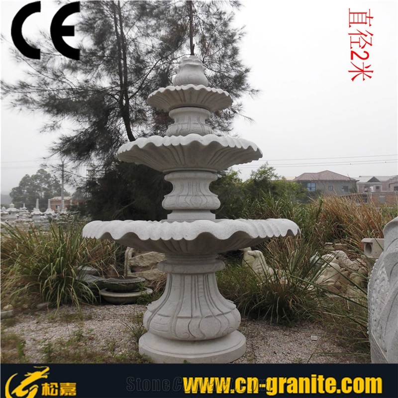 Grey Granite Stone Fountain,Natural Stone Fountain,Antique Stone Fountain,Stone Garden Fountain,Stone Water Fountain,Garden Stone Water Fountain