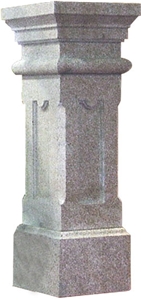 Grey Marble Sculptured Column,Architectural Columns,Column Base,Pedestal Columns.