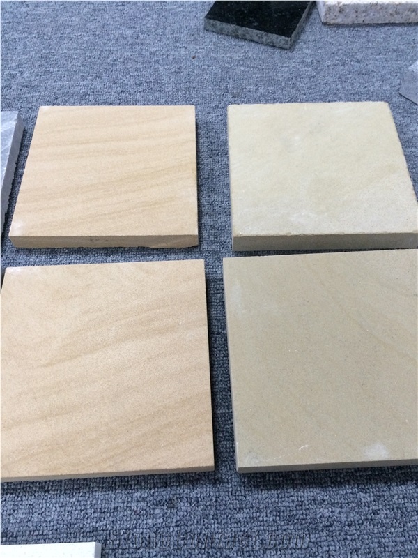 Light Beige Sandstone Slab and Tile,Cut to Size for Floor Covering.