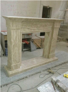 White Jade Marble Fireplace,Inner Fireplace Decoration,Modern European White Marble Carved Electric Fireplace