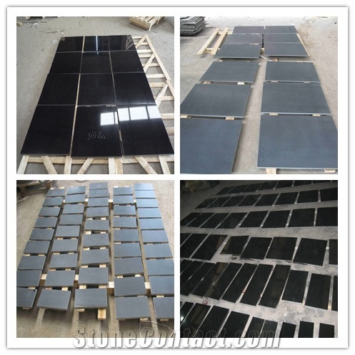 Honed/Polished Finish Shanxi Blackgranite for Exterior Wall Cladding Decoration Absolute Black Granite Tiles&Slabs Matt Honed/Polished Shanxi Black Granite Tiles&Slabs, China Black Granite