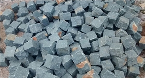 Black Granite Cube Stone,Cobble Stone Pavers, Black Granite Setts