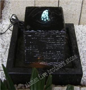 Absolute Black Granite Indoor Water Fountain