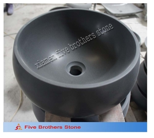 Absolute Black Granite Wash Bowls, Shanxi Black Granite Sinks & Basins