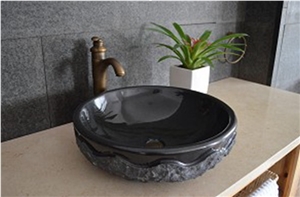 Absolute Shanxi Black Granite Vanity Sinks & Basins