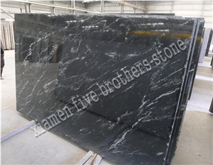 Black Via Latcia White Vein Granite Slabs & Tiles for Tombstone,Countertop