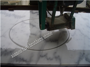 Chinese Guangxi White Marble Vanity Top