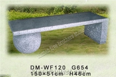 G654 Granite Exterior Bench, China Grey Granite Bench/Garden Bench/Park Tables/Outdoor Chairs