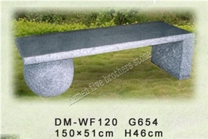 G654 Granite Exterior Bench, China Grey Granite Bench/Garden Bench/Park Tables/Outdoor Chairs