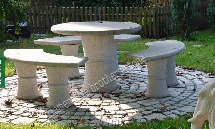 Garden Table Set,Granite Garden Table and Chairs,Chinese Granite Garden Table and Bench,Ourdoor Table Set