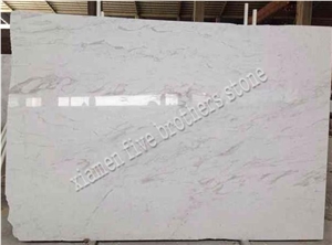 Glossy Volakas White Marble Slabs & Tiles for Flooring,Walling