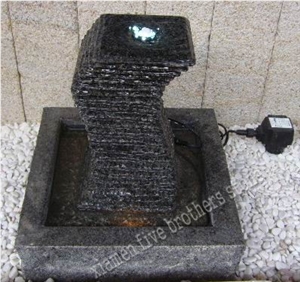Grey Granite Modern Water Fountain