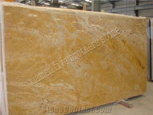 Imperial Gold Granite Slabs & Tiles for Tombstone,Countertop