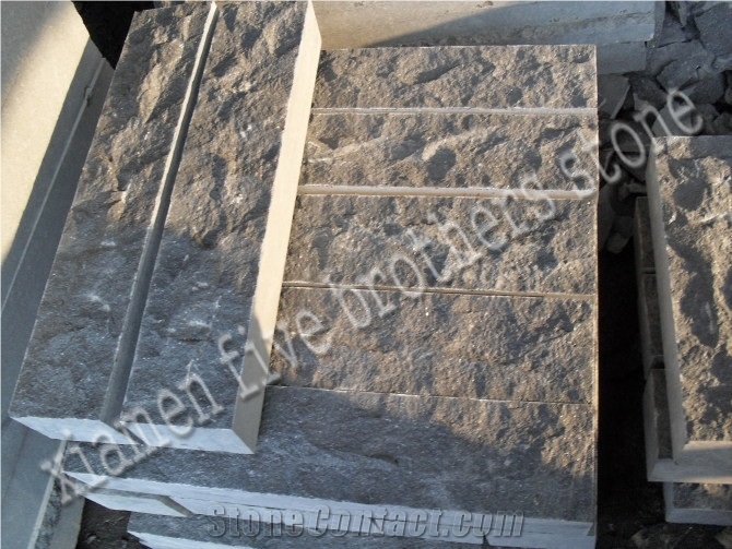 Natural Split G684 Black Basalt Kerbstone/Road Stone/Side Stone