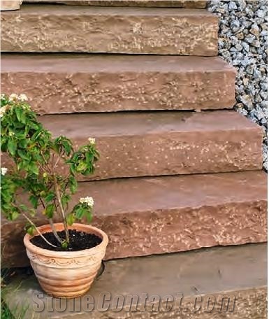 Red Sandstone Natural Sandstone Steps/Stairs/Treads