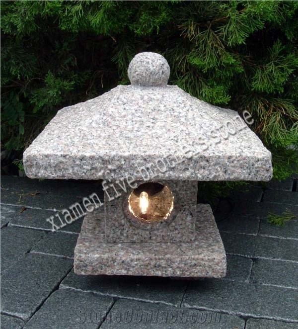 Typical Granite Garden Lamps & Lanterns with Light