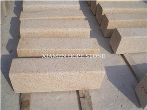(Cheaper) Granite Rusty Yellow Flamed Outdoor Steps & Stairs