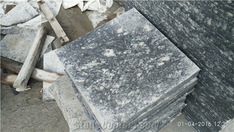 China New Nero Santiago Granite Tiles & Slabs, Grey Granite Flooring & Walling Tiles