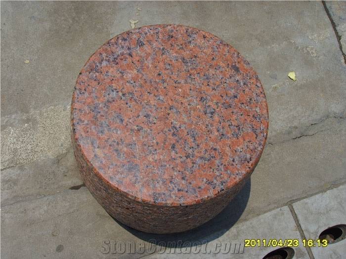 G562 Maple Red Granite Parking Stone