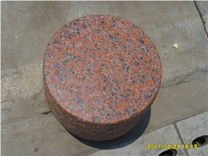 G562 Maple Red Granite Parking Stone
