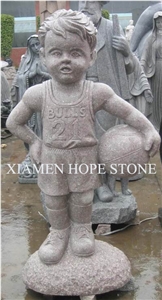 Granite Human Sculpture, G648 Pink Granite Sculpture & Statue