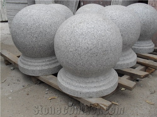 Hot Sale Chinese G601 Granite Polished Car Parking Stop Ball Stone